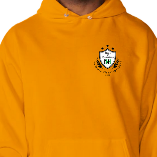 Daps & Donations Crest Champion Hoodie Gold